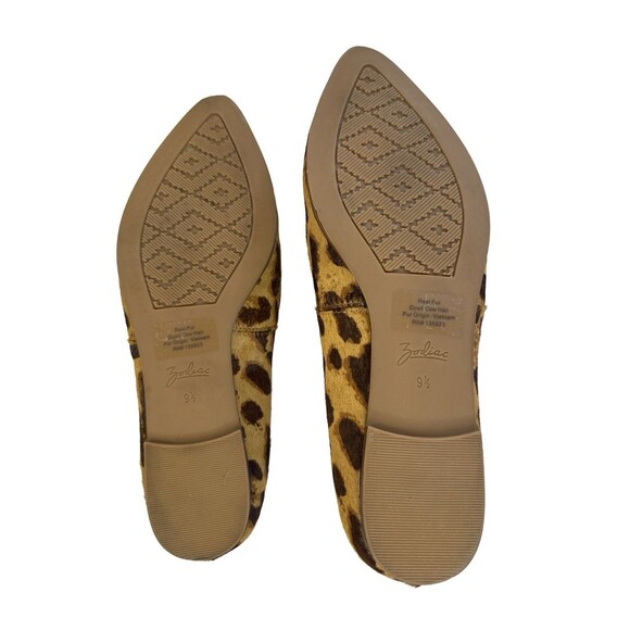 Zodiac Women’s Leopard Print Calf Hair Flats Pointed Toe Slip-On Shoes 9.5M - Picture 7 of 9